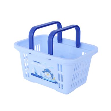 Organizador de plástico mini pen canasta serie minifamily color azul -  Mini Family