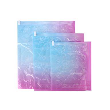 Organizador para viaje 3 bolsas de compresión degradado serie miniso -  Miniso
