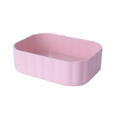 Organizador de plástico serie macaron para escritorio rosa -  Miniso