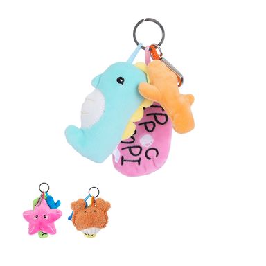 Llavero peluche 3 modelos surtidos estrella de mar caballito de mar cangrejo -  Miniso