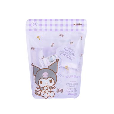 Toallas comprimidas kuromi 25 piezas serie sanrio -  Sanrio