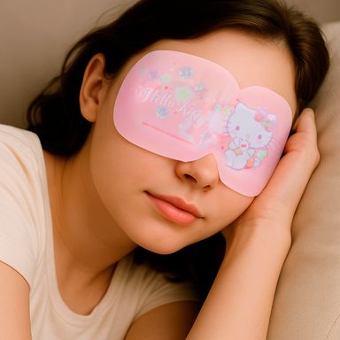 Antifaz térmico mascarillas de vapor para ojos con diseño de flores de hello kitty 5 uds -  Sanrio