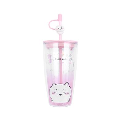 Tomatodo de plástico de doble pared con sorbete chiikawa 700 ml rosa -  Chiikawa