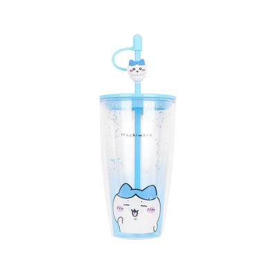 Tomatodo de plástico de doble pared con sorbete hachiware 700 ml azul -  Chiikawa
