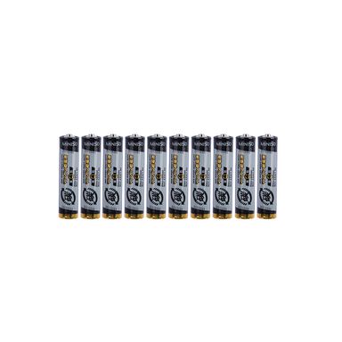 Pilas alcalina AAA negro 10pzas -  Miniso
