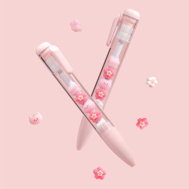 Lapicero sakura cat de gel 0.5 mm negro serie miniso -  Miniso