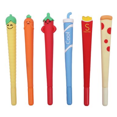 Lapicero de frutas 0.5 mm, negro de 6 modelos variados -  Miniso