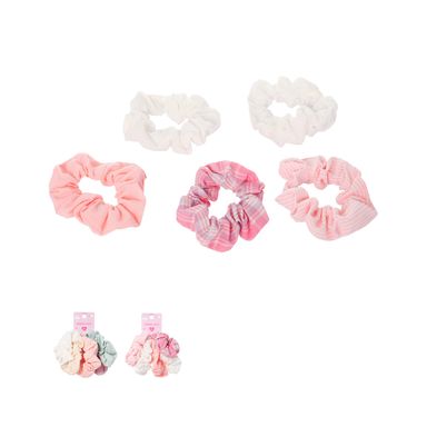 Set de ligas para cabello miniso serie pink mix de colores 5 pzas -  Miniso