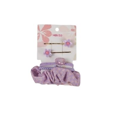 Set de accesorios para cabello miniso serie flower 5pzas -  Miniso
