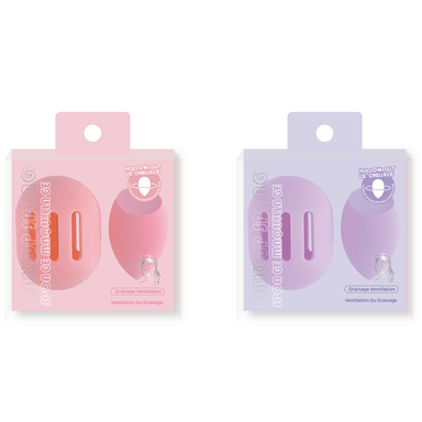 Set de esponjas de maquillaje con estuche de silicona -  Miniso