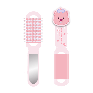 Cepillo de pelo plegable con espejo serie loopy -  Loopy