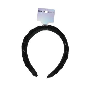Vincha de moda miniso serie dark trenzada -  Miniso