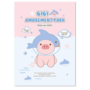 Cuaderno con páginas de colores con tapa 96 hojas serie gigi -  Miniso