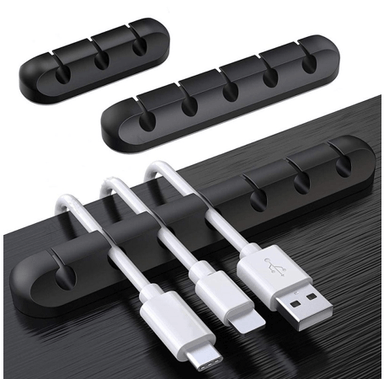 Organizador de cable para escritorio 3 piezas negro -  Miniso