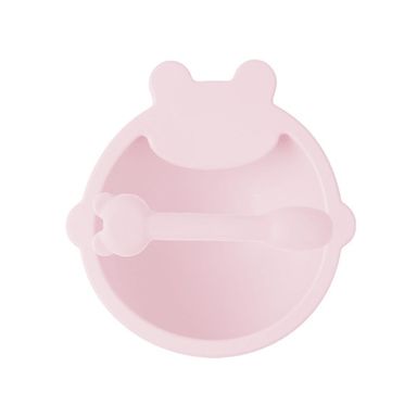 Cuenco y cuchara de silicona serie candy color (osito) (rosa) -  Miniso