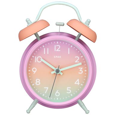 Reloj despertador de doble campana serie color degradado (púrpura) -  Miniso