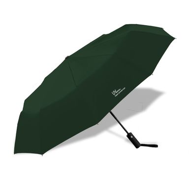 Paraguas automático extragrande de color sólido con 10 varillas verde oscuro -  Miniso