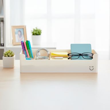 Organizador apilable rectangular (beige) -  Miniso