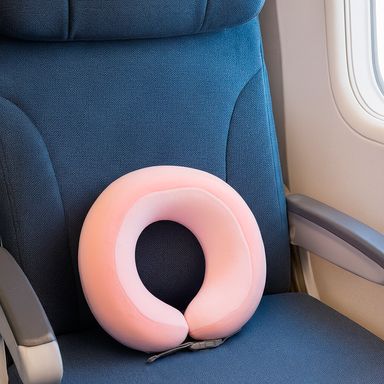 Almohada cervical de espuma viscoelástica ajustable y compacta rosa -  Miniso