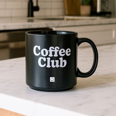 Taza de cerámica con asa de la colección black & white de 390 ml negro -  Black & White