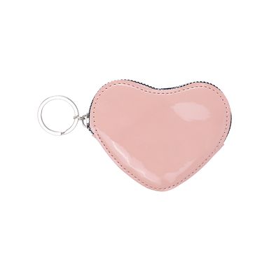 Monedero miniso corazón tipo charol rosa -  Miniso