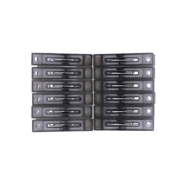 Clips pequeños serie black pink 12 piezas gris -  Miniso
