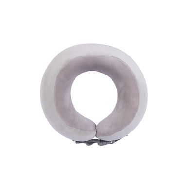 Almohada cervical de espuma viscoelástica ajustable y compacta gris -  Miniso