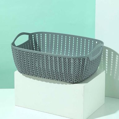 Caja de almacenamiento gris -  Miniso