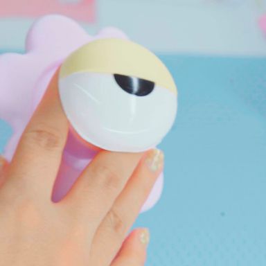 Espejo con diseño de ojos grandes y soporte para telefono -  Miniso