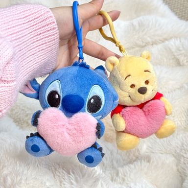 Llavero de peluche holding heart stitch -  Lilo & Stitch
