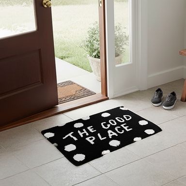 Tapete decorativo con mechones good place de la colección black & white -  Black & White
