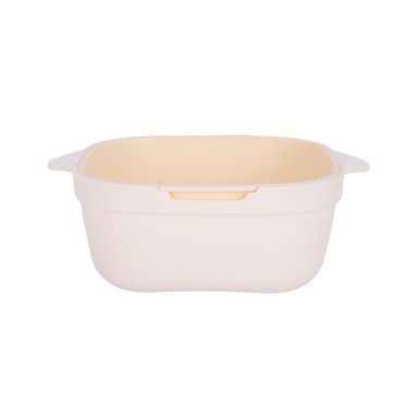 Colador de doble capa de la serie graceful pequeño beige -  Miniso