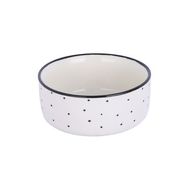 Bowl de cerámica con lunares blancos y negros 300 ml -  Black & White