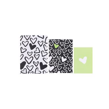 Cuadernos A5 & B5 & A6 con puntadas 32 hojas serie black & white -  Black & White