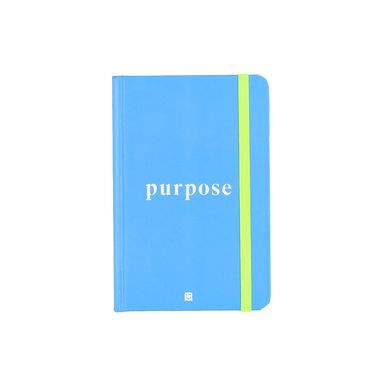 Libreta de tapa dura a6 80 hojas azul serie black & white -  Black & White