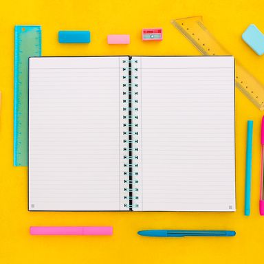 Cuaderno B5 con banda de alambre 100 hojas negro serie black & white -  Black & White