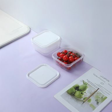 Taper para almacenar alimentos serie black & white 650 ml 3 unidades blanco -  Black & White