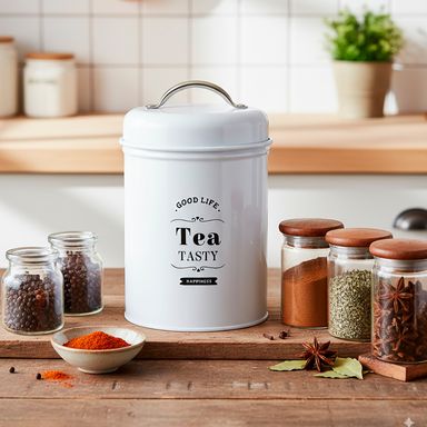 Taper de almacenamiento de la serie black & white de 1300 ml blanco -  Black & White