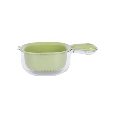 Utensilio de cocina minicesta de drenaje portátil de doble capa verde -  Miniso