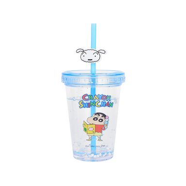 Tomatodo de plástico de doble pared de la colección crayon shinchan de 320 ml azul -  Crayon Shinchan