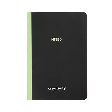 Libreta a5 encuadernado con banda adhesiva 158 hojas serie black & white -  Black & White