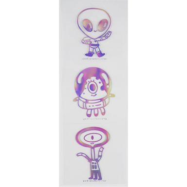 Stickers metálicos 2 hojas a serie vb alien -  Vania Bachur