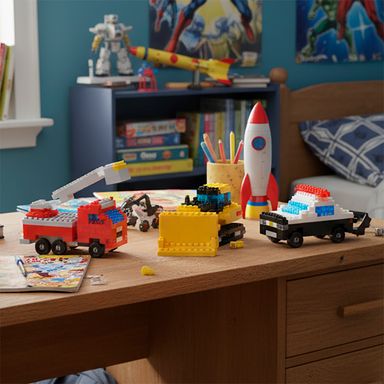 Bloques vehículos 6 modelos surtidos serie miniso -  Miniso
