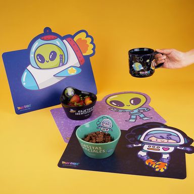 Taza de cerámica con asa de la colección vb alien de 400 ml alien -  Vania Bachur