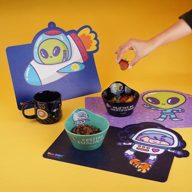 Bowl de cerámica vb alien collection de 400 ml astronauta verde -  Vania Bachur
