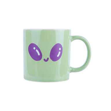 Taza de cerámica con asa de la colección vb alien 440 ml verde -  Vania Bachur