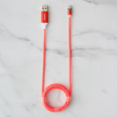 Cable magnético 3 en 1 luz roja -  Miniso