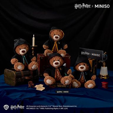 Oso de peluche con uniforme hufflepuff serie harry potter -  Harry Potter