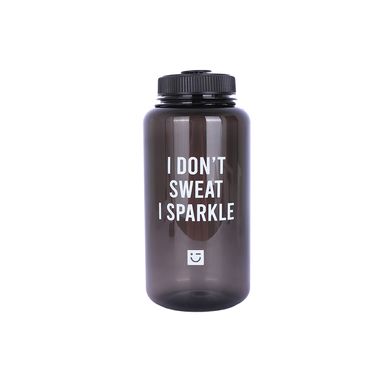 Tomatodo de plástico con asa de la colección black & white de 1150 ml negra -  Black & White