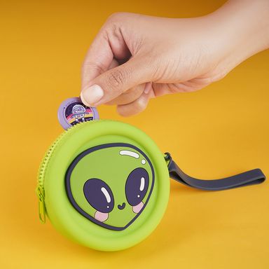 Monedero redondo verde alien vania bachur -  Vania Bachur